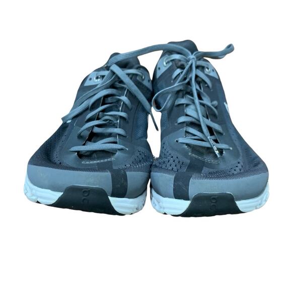 On Cloudflow Road-Running Shoes - Women's 9.5 Black Rock/Rose - Picture 6 of 8